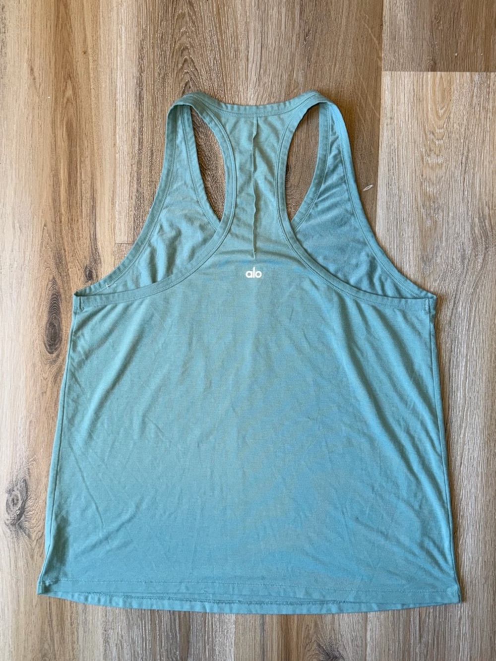 ALO Yoga Sage Green Soft Racerback Tank